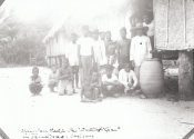 Georg Fritz, No. 076 Locals in Front of Mayor's House in Tanapag Saipan